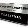 Coalition | Framed Name Tag - Silver/Black 1.5x3