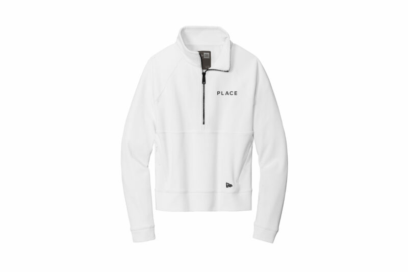 PLACE | New Era® Ladies STS 1/2-Zip White- Embroidered - Image 3