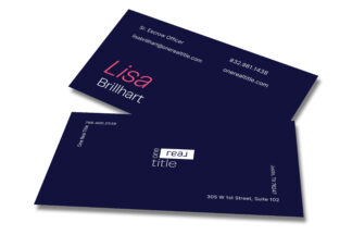 One Real Title | Business Cards