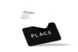 PLACE | Corporate Business Cards (White)